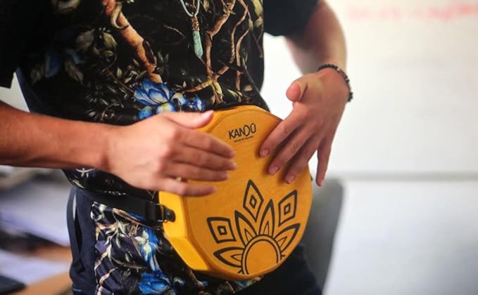 KTÄK -The First Handcrafted, Hand Drum Percussion, Two-Sound Cajón Body Snare, Portable Cajon by Kandu with Carry Case (Black)
