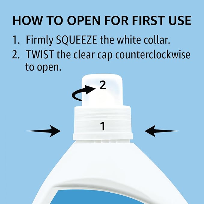 Amazon Basics Concentrated Liquid Laundry Detergent, Clean Linen, 110 loads, 82.5 Fl Oz (Previously Solimo)