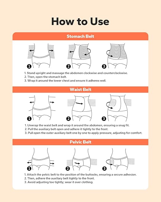 3 in 1 Postpartum Belly Band (Beige), Post Partum Waist Binder, Posture Correction Abdominal Binder, Belly Band Postpartum Belly Wrap, Postpartum Belly Wrap (For waistline 35"-45", XXL)