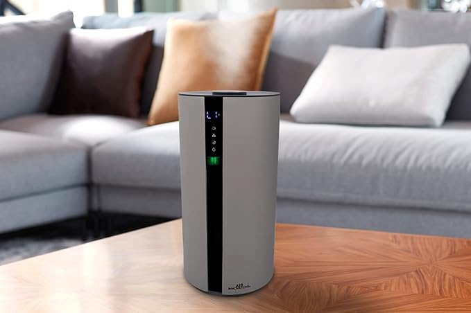 Air Innovations AI-104 Ultrasonic Cool Mist Humidifier for Large Bedroom – Quiet Cool Diffuser with 3.5L Tank, 35-Hour Runtime, Auto Shut-Off, Top-Fill Design – Ideal for Home, Baby, & Plant Rooms