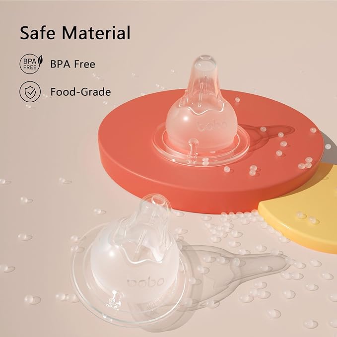 YOHKOH PPSU Baby Bottle Wide Neck, Newborn Anti-Colic Baby Bottle with Natural Response Nipple, Streamlined Body, Easy to Clean (5.4oz (Pack of 4), Red)