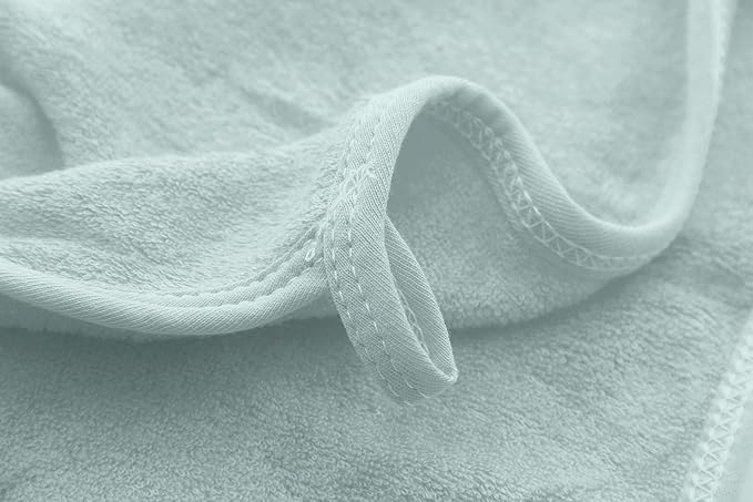 HIPHOP PANDA Baby Washcloths, Rayon Made from Bamboo - 2 Layer Ultra Soft Absorbent Newborn Bath Face Towel - Reusable Baby Wipes for Delicate Skin - Green, 6 Pack