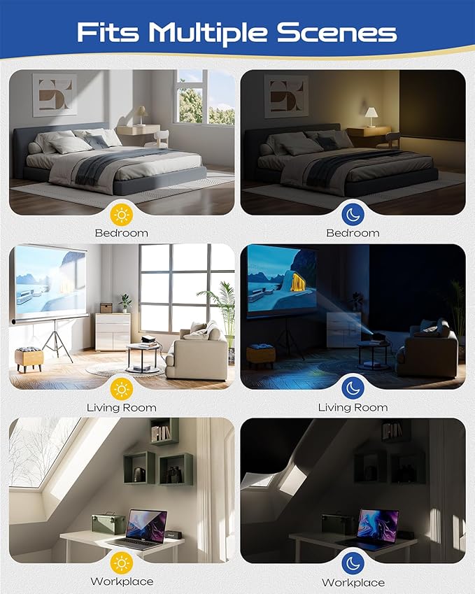 25" W x 48" L 100% Portable Blackout Curtains, Total Darkness No-Drill Black Out Window Cover,Temporary Blackout Shades with Hook & Loop Tape, for Bedroom, Nursery, Dorm, Travel (Black)