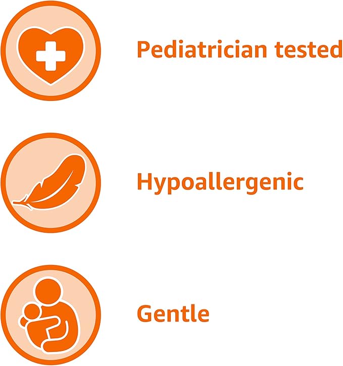 Amazon Basics Tear-Free Baby Hair and Body Wash, 27.1 Fluid Ounce, Lightly Scented, 4-Pack (Previously Solimo)