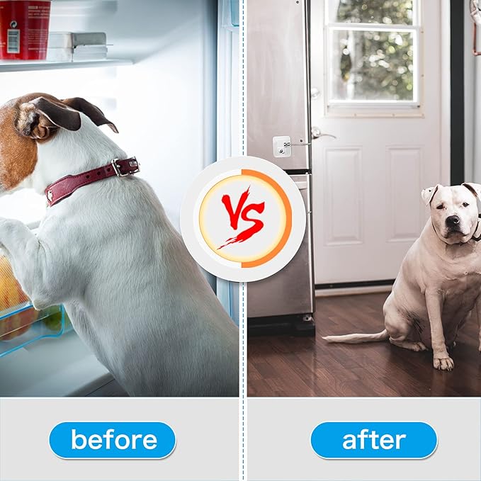 8 Pieces Refrigerator Locks for Children Adults with 10 Keys, Fridge Lock, Freezer Door Safety Cabinet Lock and Child Safety Cabinet Locks with Strong Adhesive (White)