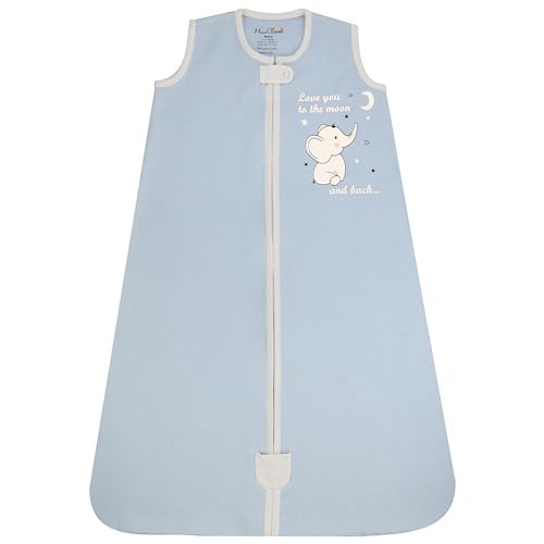 Baby Sleep Sack 1.0 TOG, Organic Cotton Baby Wearable Blanket with Two-Way Zipper, Swaddle Transition Baby Sleeping Bag, All-Season Sleep Sack for Newborn Infant Toddler Boy Girl, 18-24 Months, 1-Pack