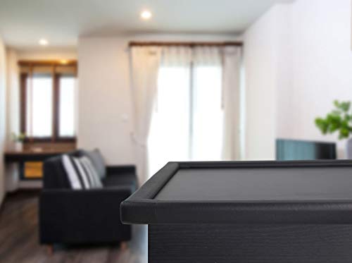 KidKusion Baby Proof Edge Cushion Protector | Made in USA | Foam Rubber Furniture and Fireplace Edge Guard Bumper | Black | 12 Ft | Tape Included