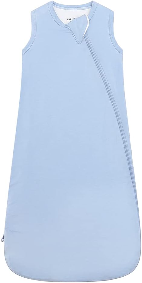HAPIU Unisex Rayon Made from Bamboo Baby Sleep Sack TOG 1.0, 2-Way Zipper YKK, Wearable Blanket Baby