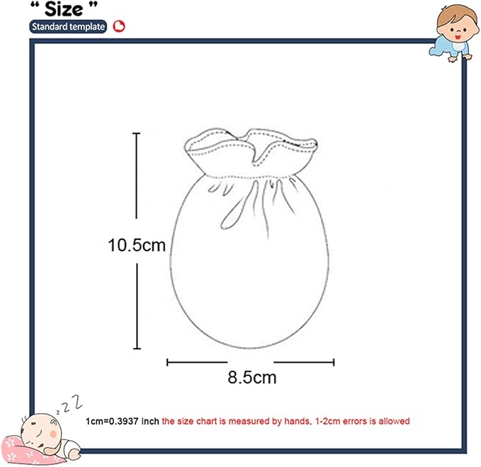 5 Pairs Baby Not Scratch Mittens 0-6 Months New Born Boy Girl Gloves Cute Infant Accessories