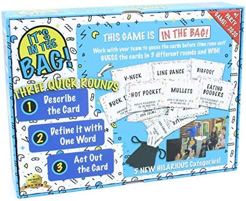 It’s in The Bag! – Party Game Will Have You Laughing Hysterically – Like Charades on Steroids for Family and Adults – Easy to Learn Team Game for Groups (Party Edition)