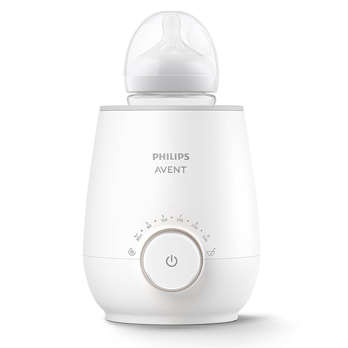 Philips Avent Premium Fast Bottle Warmer, with Smart Temperature Control, Water Bath Technology, Automatic Shut-Off, Model SCF358