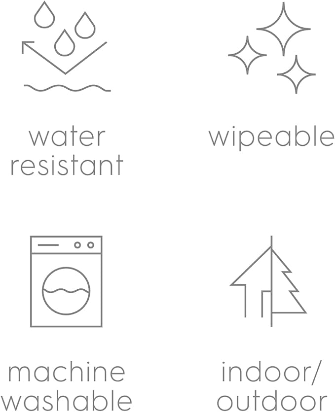 Little Unicorn 5'x7' Outdoor Family Picnic & Beach Blanket | Durable & Water-Resistant Fabric | Compact Fold & Easily Wipes Clean | Zipper Pocket (Primrose Patch)