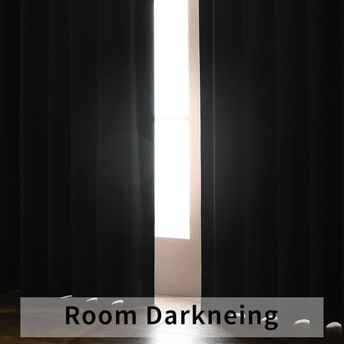 Joydeco Blackout Curtains 84 Inch Long for Bedroom, Thermal Insulated Black Out Curtains 2 Panels Set, Room Darkening Drapes for Living Room Window (W52 x L84 Inch, Royal Blue)