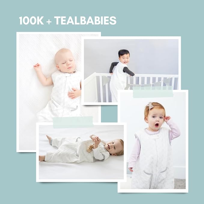 Tealbee Dreamsuit: Toddler Sleep Sack with Feet 12-18 months, 18-24 months - 1.2 TOG All Season Baby Wearable Blanket for Walkers - Rayon made from Bamboo, Organic Cotton Sleep Bag - Love Milk