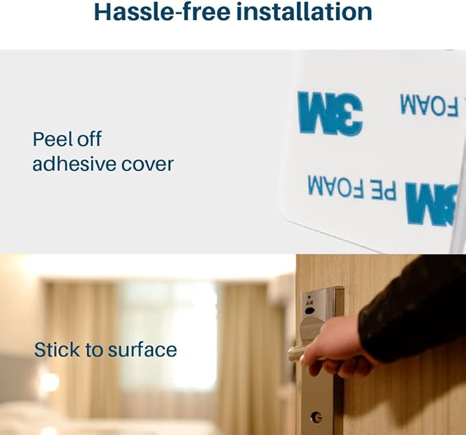 Inaya Child Proof Door Lever Lock, Baby Proofing Door Handle Lock, Minimalist Design, 3M Adhesive & No DrillingNeed, Child Safety Door Handle Locks (2 Pack)