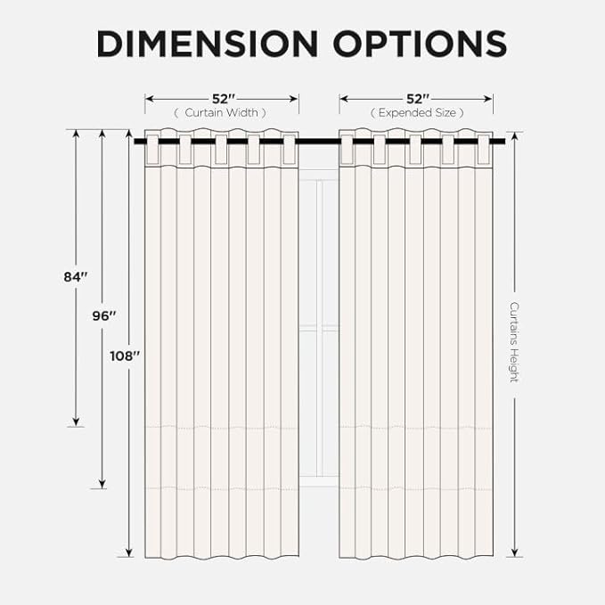 Joydeco 72 Inch Blackout Curtains for Bedroom, Thermal Insulated Black Out Curtains 2 Panels Set, Room Darkening Drapes for Living Room Window Rod Pocket Back Tab (W52 x L72 Inch, Light Beige)