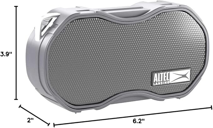 Altec Lansing Baby Boom XL - Waterproof Bluetooth Speaker, Wireless & Portable for Travel & Outdoor Use, Deep Bass & Loud Sound, 1 Pack, Black