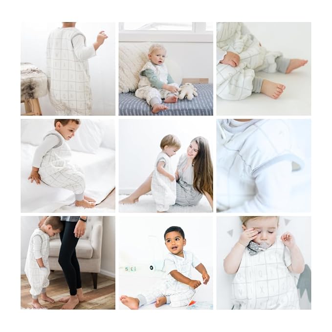 Tealbee DREAMSUIT: Toddler Sleep Sack with Feet 3T 4T - 1.2 TOG Four Season Baby Wearable Blanket for Walkers - Rayon made from Bamboo, Organic Cotton Sleeping Bag - Alphabet