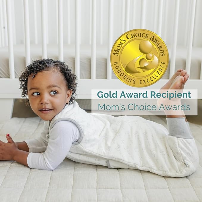 Tealbee DREAMSUIT: Toddler Sleep Sack with Feet 3T 4T - 1.2 TOG Lightweight Baby Wearable Blanket for Walkers - Rayon made from Bamboo, Organic Cotton Sleeping Bag - Love Milk