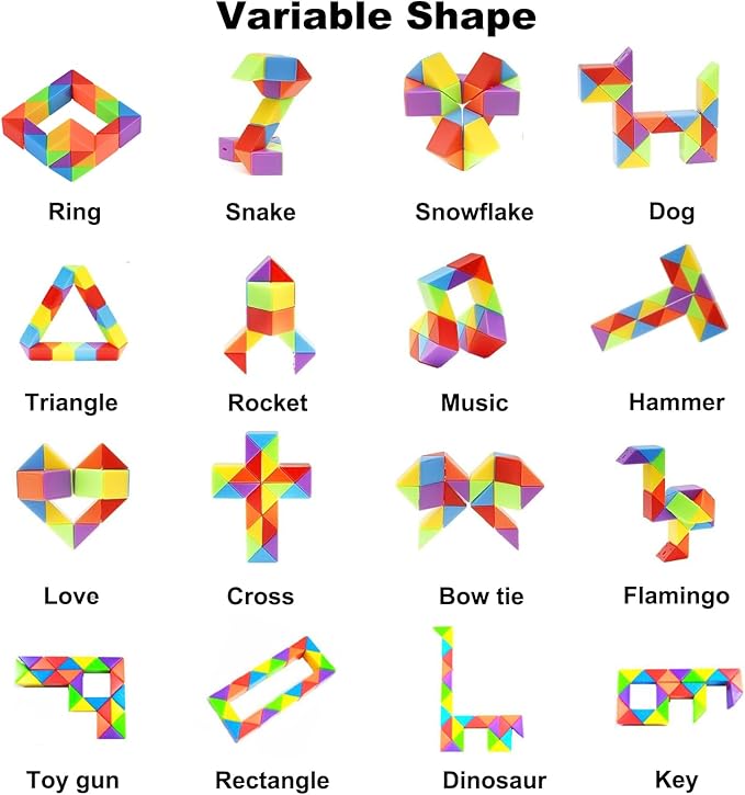 GOLDGE 80 Pack Mini Cube Puzzle Fidget Toys - Bulk Party Favors & Goodie Bag Stuffers for Kids, Travel Toys for Ages 4-8, Treasure Box Toys for Classroom, Birthday & Back to School Gifts (80)