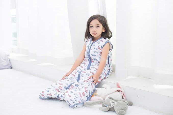 Toddler Sleep Sack, 70% Rayon from Bamboo and 30% Cotton Baby Wearable Blanket Winter 2.5 TOG Sleeping Sacks Warm Car(2-4T)