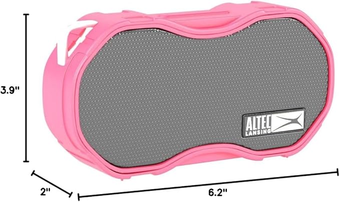 Altec Lansing Baby Boom XL - Waterproof Bluetooth Speaker, Wireless & Portable Speaker for Travel & Outdoor Use, Deep Bass & Loud Sound, 1 Pack, Red