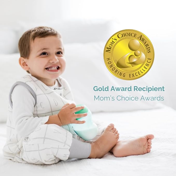 Tealbee DREAMSUIT: Toddler Sleep Sack with Feet 2T 3T - 1.2 TOG Four Season Baby Wearable Blanket for Walkers - Rayon Made from Bamboo, Organic Cotton Sleeping Bag - Alphabet