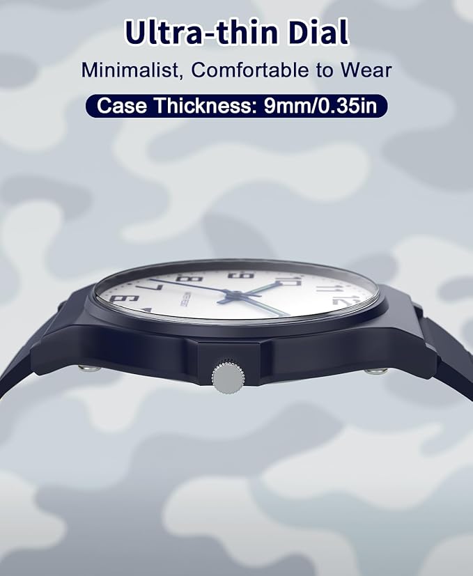 Kids Analog Watch Boys Girls, 30M Waterproof, Sports Watch for Boys, Easy to Read Children's Thin Dial Wrist Watches with Soft Band, for Ages 5-15 Kids Great Birthday Gifts Christmas Day