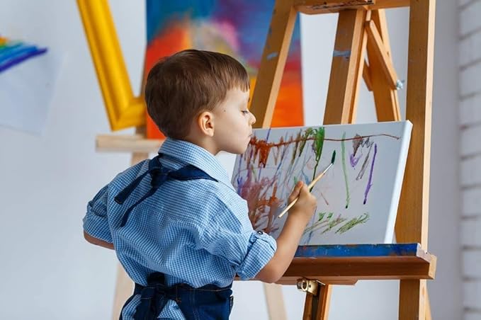 8-Color Watercolor Paint Set for Kids, 36 Pack Washable Watercolors Bulk for Party Favors, Gifts, Classroom Supplies (Wooden Paintbrushes Included)