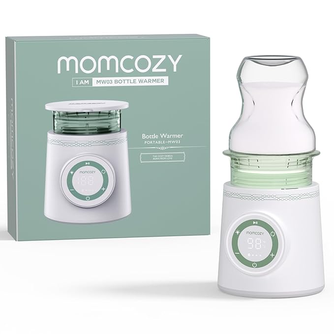 Momcozy Portable Bottle Warmer for Travel, Double Leak-Proof Travel Bottle Warmer with Fast Heating, Safety Material Baby Bottle Warmer for Dr. Brown, Philips Avent, Medela, Tommee Tippee, Comotomo