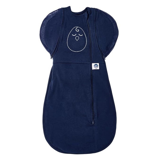 Nested Bean Air 6-in-1 Adaptable Baby Sleep Sack - Unweighted - Comfort & Safety for Natural Sleep, Preferred Arm Position Reduces Startle Reflex, Better for Baby, NB (7-13lbs) Night Sky