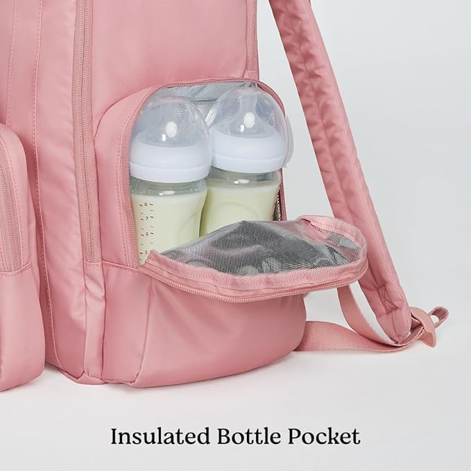 Huggies Signature Hug Pack Diaper Backpack, Bridal Rose, O/S