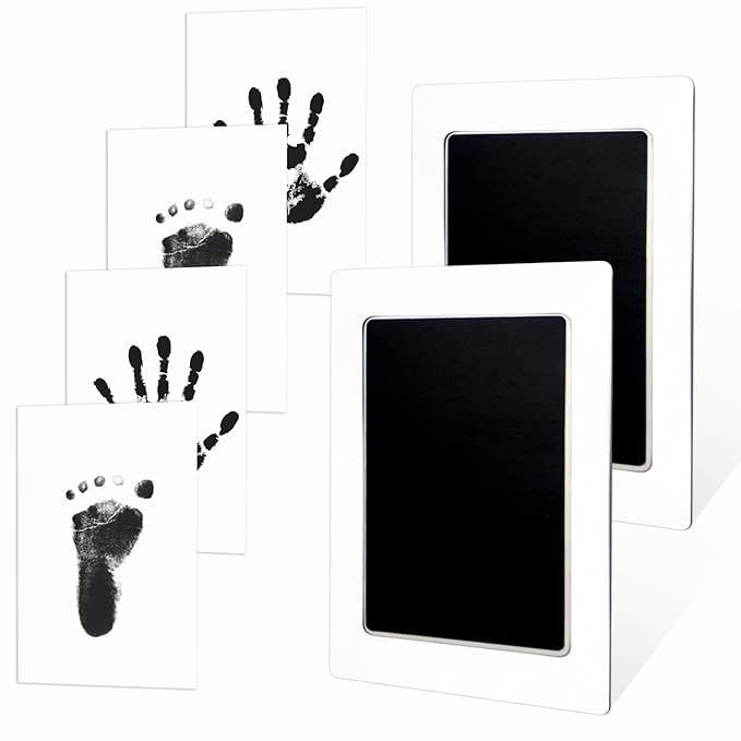1-Pack Clean Touch Ink Pad for Baby Handprints and Footprints, Baby Footprint Kits,Inkless Hand and Footprint Kit,No Mess Ink Pad for Baby Hand and Footprints,Baby Shower Gifts for New Moms