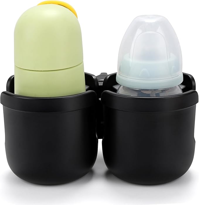 Accmor Stroller Cup Holder, Bike Cup Holder, Universal Cup Holder for Uppababy Nuna Doona Strollers, 2-in-1 Cup Phone Holder for Stroller, Bike, Wheelchair, Walker, Scooter