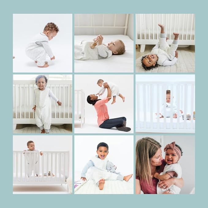 Tealbee DREAMSUIT: Toddler Sleep Sack with Feet 3T 4T - 1.2 TOG Lightweight Baby Wearable Blanket for Walkers - Rayon made from Bamboo, Organic Cotton Sleeping Bag - Love Milk