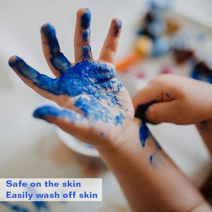 8-Color Watercolor Paint Set for Kids, 36 Pack Washable Watercolors Bulk for Party Favors, Gifts, Classroom Supplies (Wooden Paintbrushes Included)