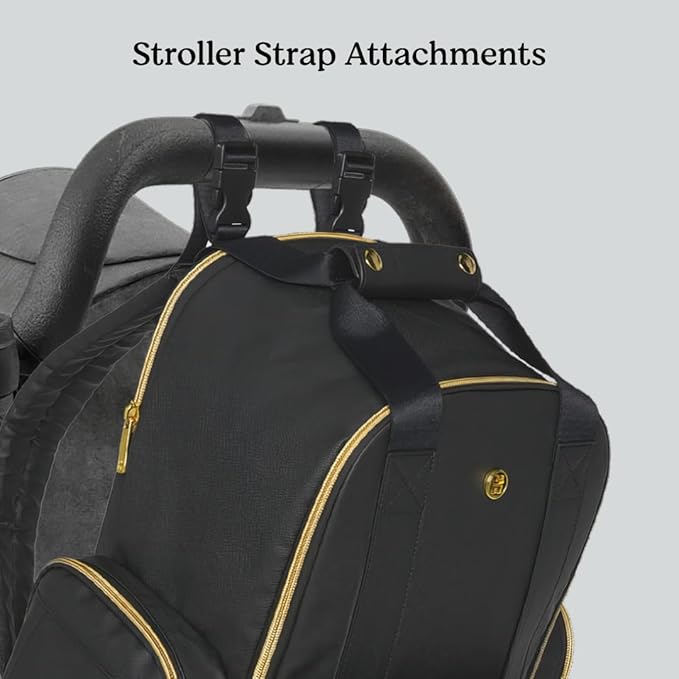 Huggies Signature Hug Pack Diaper Backpack, Black, O/S