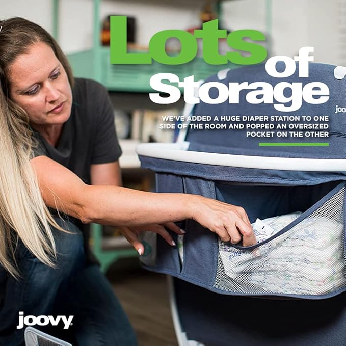 Joovy Room-Playard, Nursery Center, Bassinet, Changing-Table, Turquoise