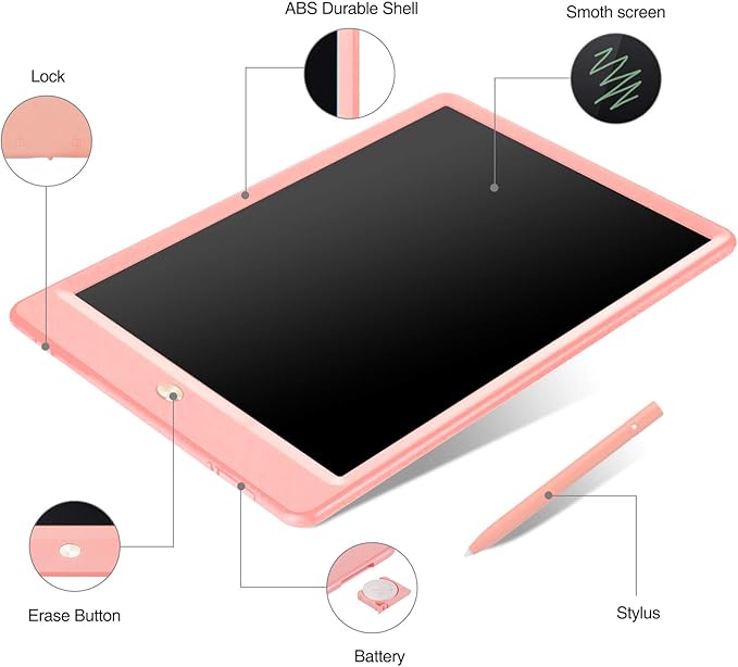 2 Pack LCD Writing Tablet for Kids Doodle Board 10 Inch, Electronic Drawing Tablet Drawing Pads, LEYAOYAO Drawing Board Learning Educational Toddler Toy - Gift for 3-6 Years Old Boys Girls