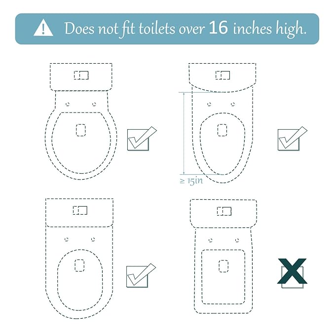 GrowthPic Toddler Potty Training Seat with Step Stool Ladder – Foldable Toilet Trainer with Splash Guard for Boys & Girls, Height Adjustable, Fits Standard & Elongated Toilets (Blue)