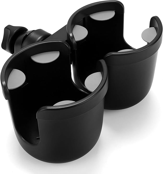 Accmor Stroller Cup Holder, Bike Cup Holder, Universal Cup Holder for Uppababy Nuna Doona Strollers, 2-in-1 Cup Phone Holder for Stroller, Bike, Wheelchair, Walker, Scooter
