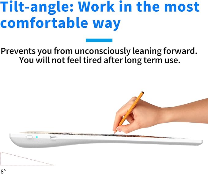 A4 Rechargeable Light Pad, KOBAIBAN Wireless Magnetic Tracing Light Box, 5 Levels Brightness LED Light Board, Cordless Battery Powered Light Drawing Table for 5D DIY Diamond Painting, Sketching(White)