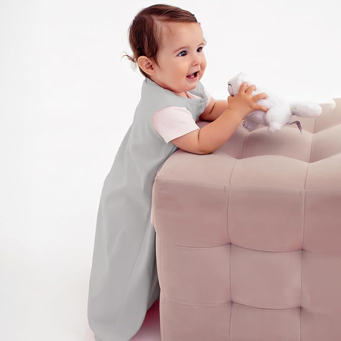 Mama Cheetah Baby Sleep Sack 0.5 TOG, Organic Cotton Baby Wearable Blanket with Two-Way Zipper, Swaddle Transition Baby Sleeping Bag for Newborn Infant Toddler Boy Girl, 0-6 Months