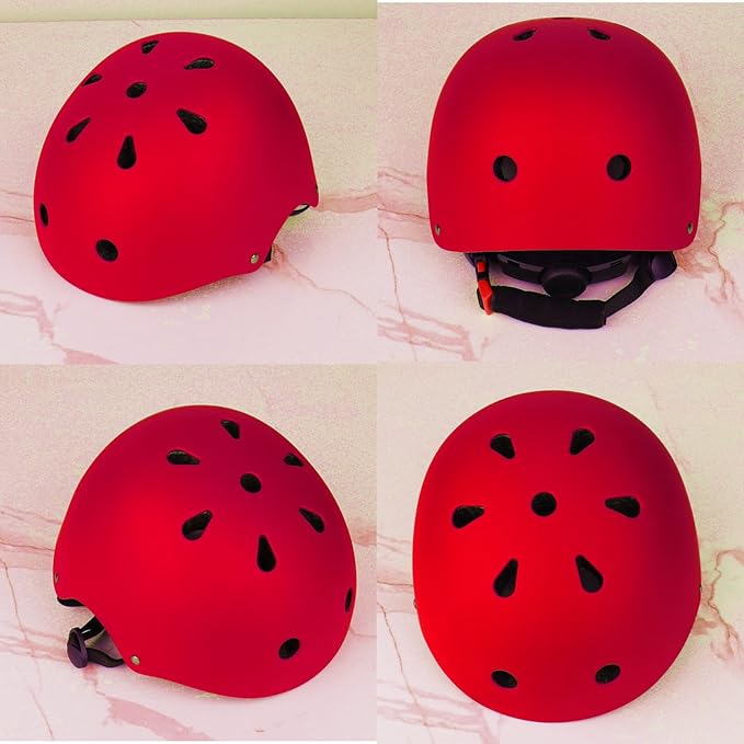 Adjustable Kids Helmet with Knee Pad, Elbow Pads & Wrist Guards - Toddler Bike Helmets for Ages 3-5, 5-8, 8-14 Years - Perfect for Skating, Biking, Cycling, and Skateboard - for Boys and Girls