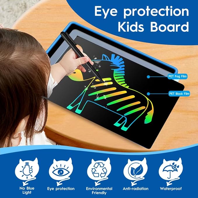 20 Inch LCD Writing Tablet for Kids, Rechargeable Large Kids Drawing Pad, Mess Free Drawing Tablet, Doodle Board, Educational & Learning Drawing Toys for Boys and Girls Aged 3+ Years Old Birthday Gift