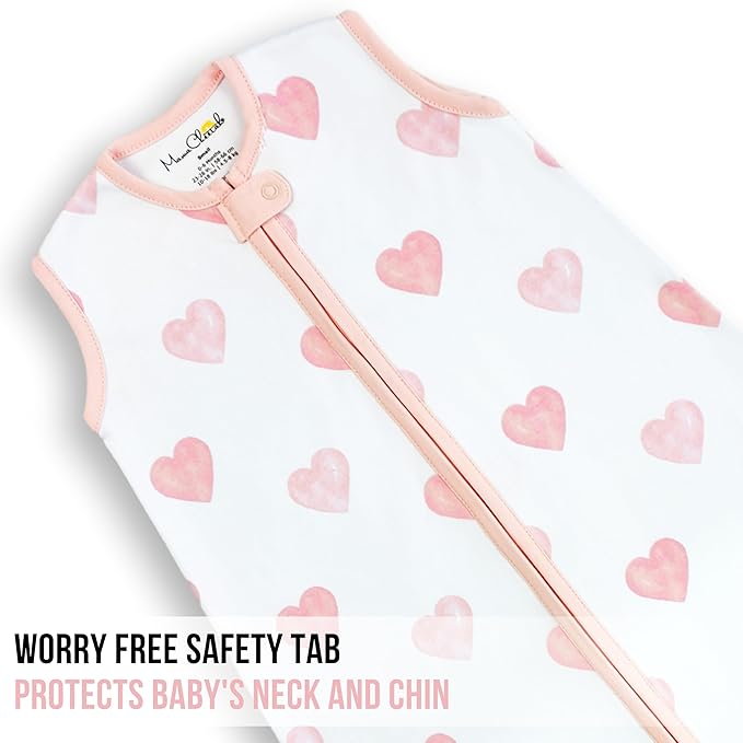 Mama Cheetah Baby Sleep Sack 0.5 TOG, Organic Cotton Baby Wearable Blanket with Two-Way Zipper, Swaddle Transition Baby Sleeping Bag for Newborn Infant Toddler Boy Girl, 12-18 Months