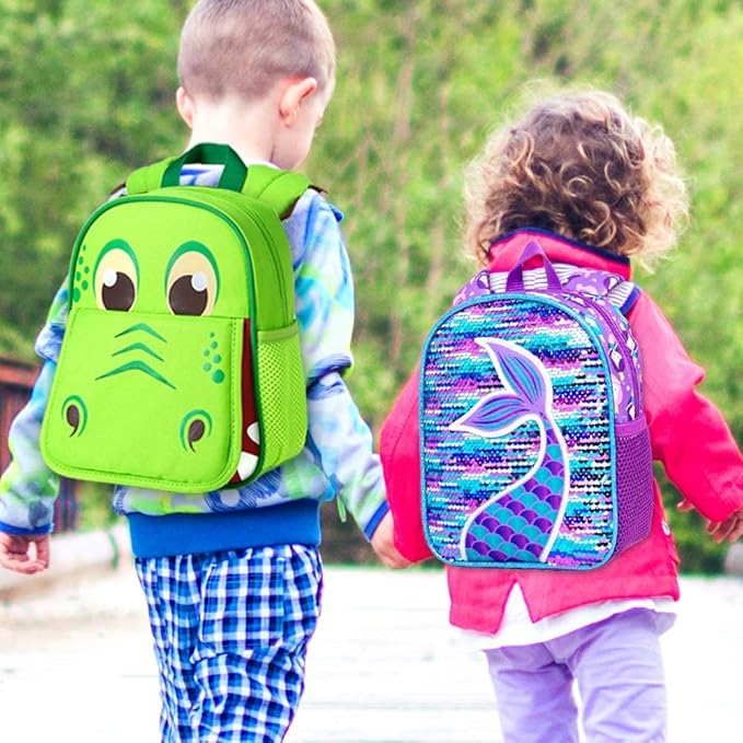 gxtvo Toddler Backpack Leash, 9.5" Kids Safety Leashes Bookbag for Children Boys Girls - Unicorn/Butterfly/Mermaid/Dinosaur