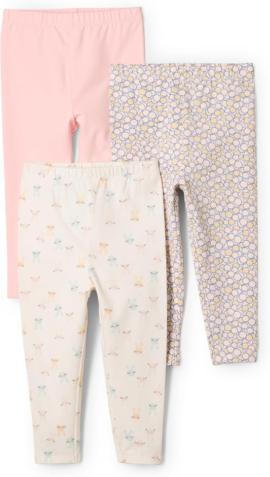 Amazon Essentials x Sofia Grainge Unisex Toddlers and Babies' Legging, Pack of 3