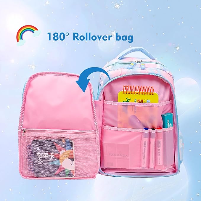 Aesthetic Kawaii Rainbow Backpack