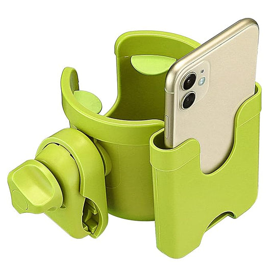 Suranew Adjustable Stroller Cup Holder with Phone Holder for Baby Stroller for Family Members